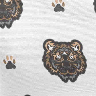 Black Tiger Face Doodle Pongee