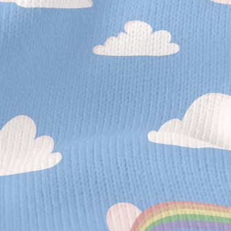 Blue Sky, White Clouds And Rai Stretch Jersey
