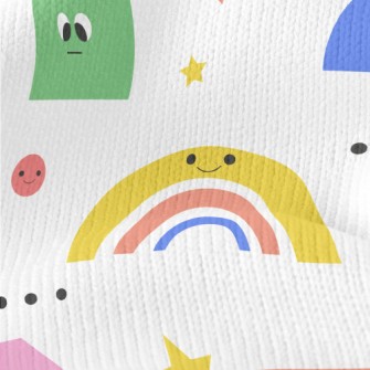 Cute Emoticon Graphics Stretch Jersey