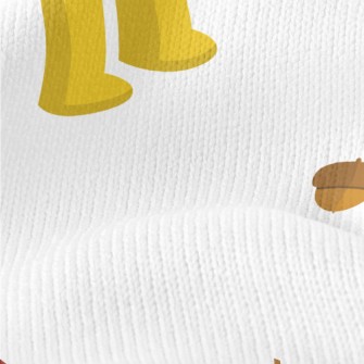 Autumn Maple Leaves And Umbrel Stretch Jersey