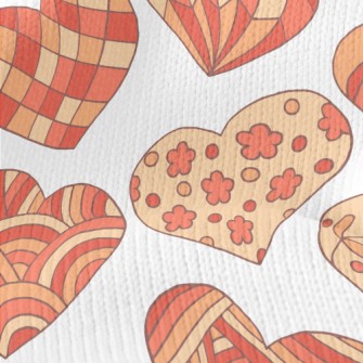 Cute Pattern Love Heart Stretch Jersey