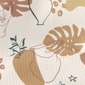 Greek Sculpture And Pottery Stretch Jersey