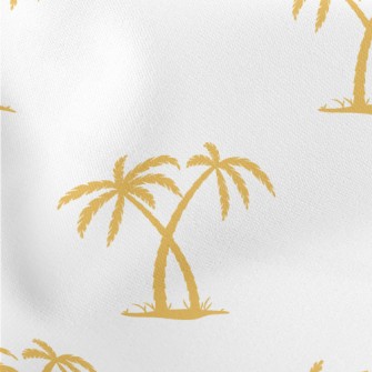 Golden Palm Trees Lightweight Cotton Poplin