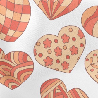 Cute Pattern Love Heart Lightweight Cotton Poplin
