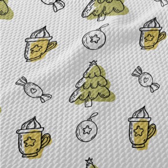 Christmas Tree And Milk Wine Birdseye Piqué