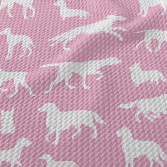 Puppy Activity Silhouette Birdseye Piqué