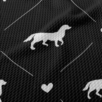 Diamond Puppy Silhouette Birdseye Piqué