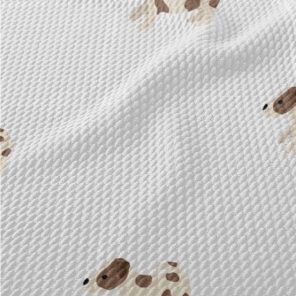 Cute Jack Russell Terrier Birdseye Piqué