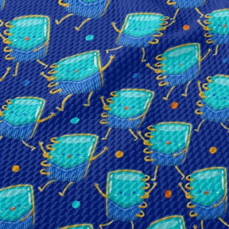 Lively Blue Notebook Birdseye Piqué
