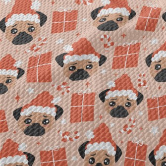 Sad Christmas Pug Birdseye Piqué