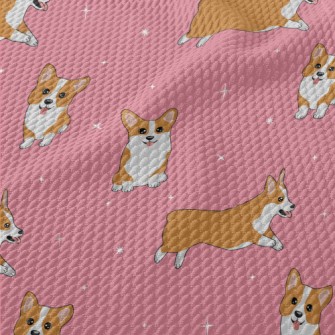 Cute Corgi At The Event Birdseye Piqué