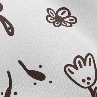 Cute Flower Graffiti Chiffon