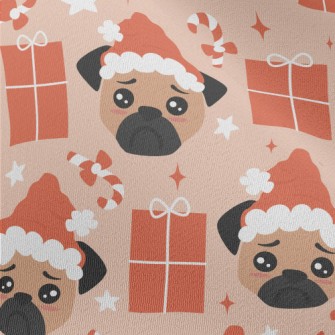Sad Christmas Pug Chiffon