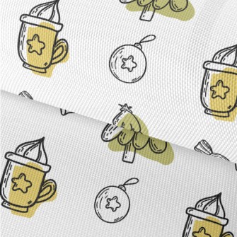 Christmas Tree And Milk Wine Waterproof Oxford