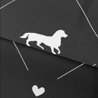 Diamond Puppy Silhouette Waterproof Oxford