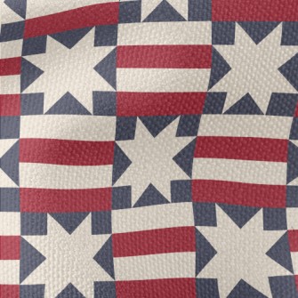 American Flag Themed Pattern Waterproof Canvas