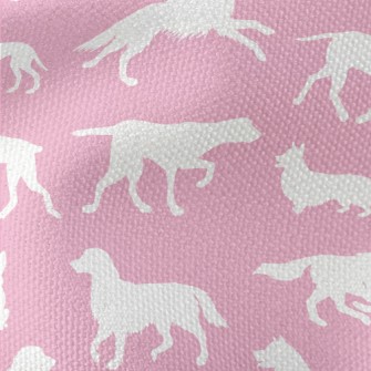 Puppy Activity Silhouette Waterproof Canvas