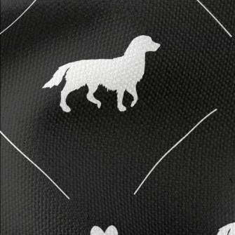 Diamond Puppy Silhouette Waterproof Canvas