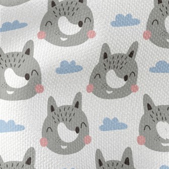 Cute And Friendly Gray Wolf Waterproof Canvas
