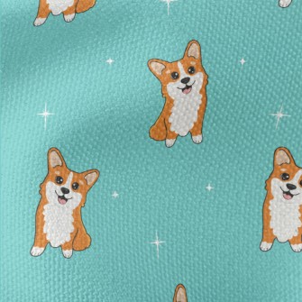 Cartoon Corgi Waterproof Canvas