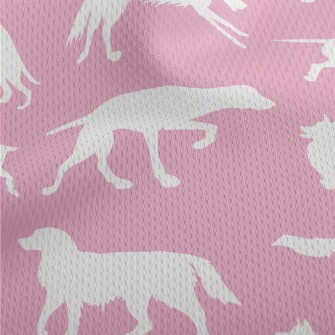 Puppy Activity Silhouette Athletic Mesh Flat Back