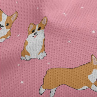 Cute Corgi At The Event Athletic Mesh Flat Back