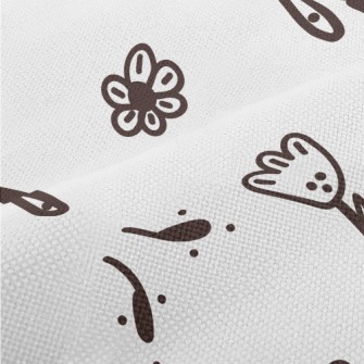 Cute Flower Graffiti Performance Linen