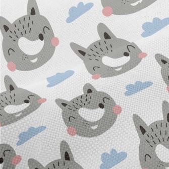 Cute And Friendly Gray Wolf Performance Linen