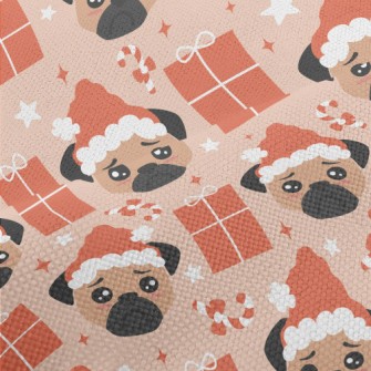 Sad Christmas Pug Performance Linen