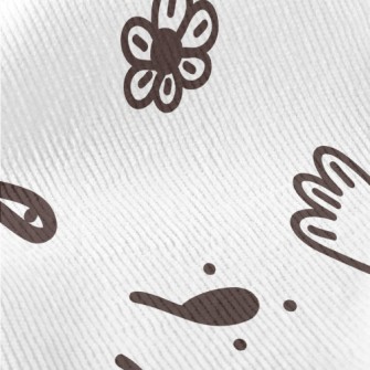 Cute Flower Graffiti Standard Corduroy