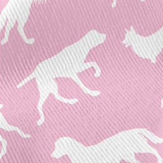 Puppy Activity Silhouette Standard Corduroy