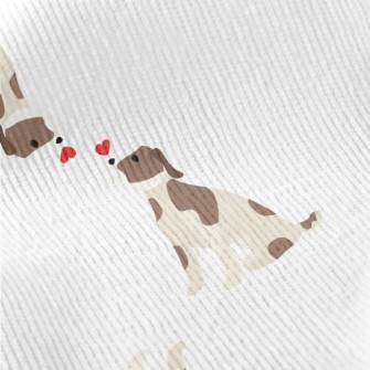 Two Puppies Fall In Love Standard Corduroy