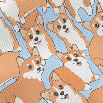 Cute Cartoon Corgi Standard Corduroy
