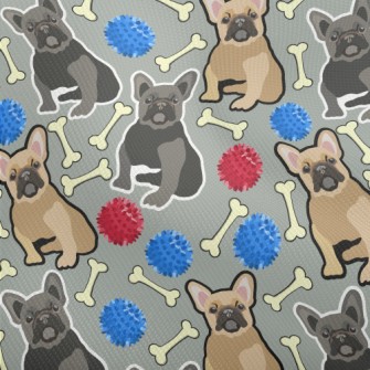 Hand Drawn Two Color Bulldog Dobby