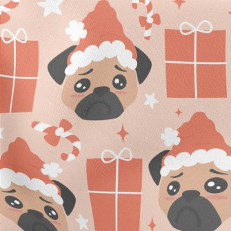 Sad Christmas Pug Stretch Ponte