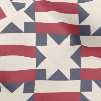 American Flag Themed Pattern Micro Fleece