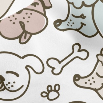 Funny Hand Drawn Puppy Micro Fleece