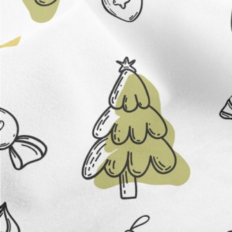 Christmas Tree And Milk Wine Micro Fleece