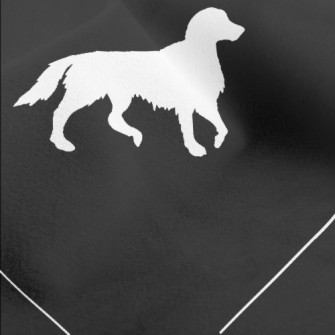 Diamond Puppy Silhouette Micro Fleece