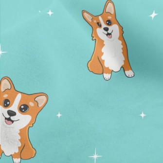 Cartoon Corgi Micro Fleece
