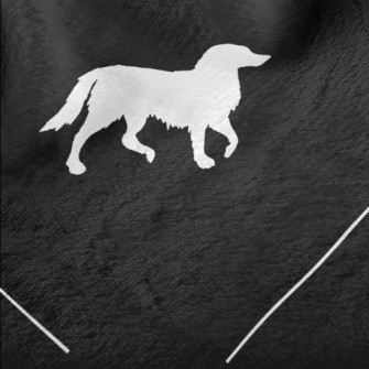 Diamond Puppy Silhouette Minky