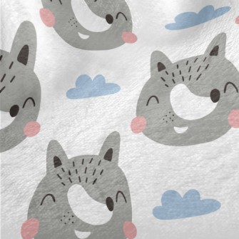 Cute And Friendly Gray Wolf Minky