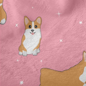 Cute Corgi At The Event Minky