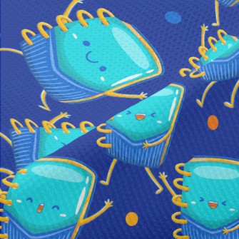 Lively Blue Notebook Piqué
