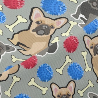 Hand Drawn Two Color Bulldog Piqué