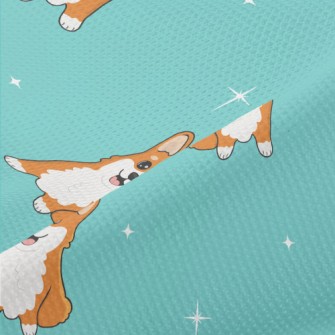 Cartoon Corgi Piqué