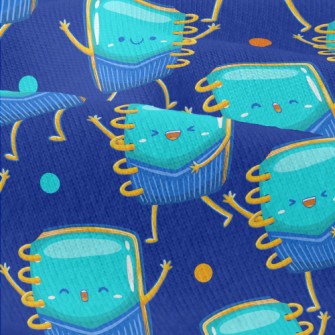 Lively Blue Notebook Modern Jersey