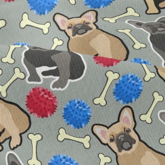 Hand Drawn Two Color Bulldog Modern Jersey