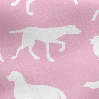 Puppy Activity Silhouette Jersey Backed Fleece