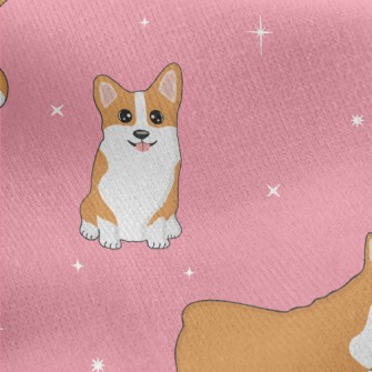 Cute Corgi At The Event Jersey Backed Fleece